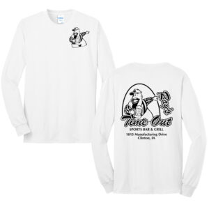 Rays Timeout Unisex Cotton Long Sleeve Tee-White