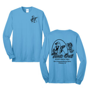 Rays Timeout Unisex Cotton Long Sleeve Tee-Aquatic Blue