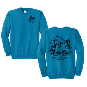 Rays Timeout Unisex Fleece Crewneck Sweatshirt-Neon Blue