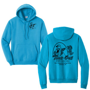 Rays Timeout Unisex  Classic Core weight Cozy Pullover Hooded Sweatshirt-Neon Blue