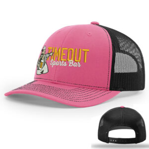 Rays Timeout Richardson Pro Crown Mesh Back Adjustable back cap-Hot Pink/Black