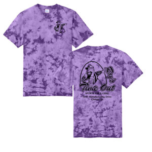 Rays Timeout Unisex Crystal Tie-Dye Tee-Purple