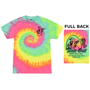 Rays Timeout Colortone Unisex Multi Color Tie Dyed T shirt-Minty Rainbow