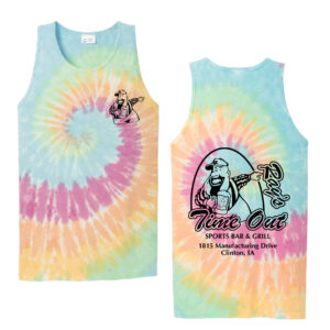 Rays Timeout Port Company Tie Dye Tank Top Men-Pastel