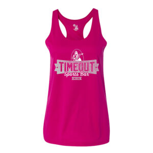 Rays Timeout Badger – B-Core Ladies’ Racerback Tank Top-Hot Pink