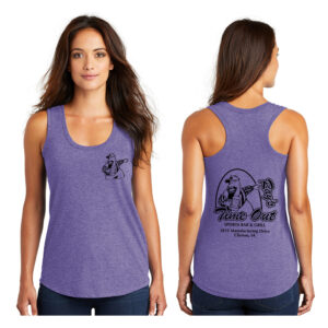 Rays Timeout District Made Ladies Perfect Tri Racerback Tank-Purple