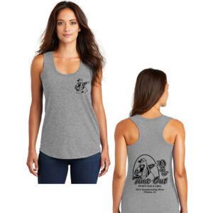 Rays Timeout District Made Ladies Perfect Tri Racerback Tank-Grey Frost