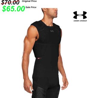 27. Under Armour Game Day Pro 5-Pad Sleeveless Top – Black