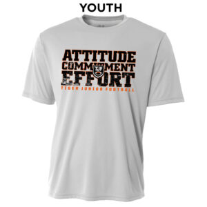 Tiger JR Football YOUTH Cooling Performance Tshirt-Silver