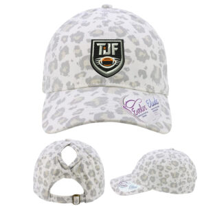 Tiger JR Football Infinity Her Women’s Garment-Washed Fashion Print Cap-Snow Leopard