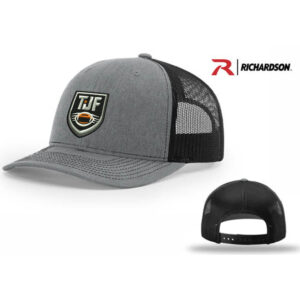 Tiger JR Football Richardson Pro Mesh Adjustable Trucker Cap-Heather Grey/Black