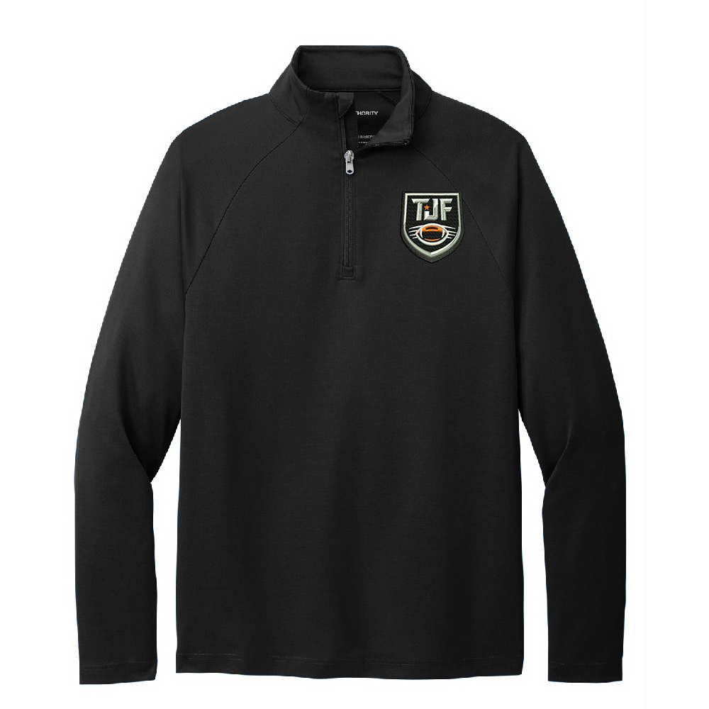 Tiger JR Football Port Authority C-FREE Cypress 1/4-Zip pullover Men-Black