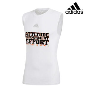 Tiger JR Football Adidas Alphaskin sleeveless compression Tee shirt – WHITE