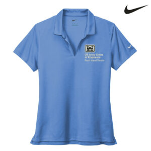 US Army Corps RI Nike Ladies Dri-FIT Micro Pique 2.0 Polo-Valor Blue