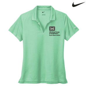 US Army Corps RI Nike Ladies Dri-FIT Micro Pique 2.0 Polo-Mint