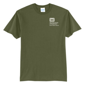 US Army Corps RI Unisex Short Sleeve Tee-Olive Drab Green