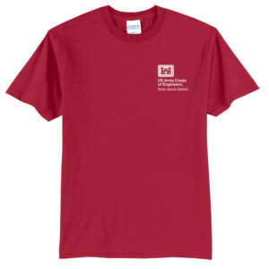US Army Corps RI Unisex Short Sleeve Tee-Red