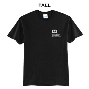 US Army Corps RI Tall Short Sleeve Tee-Black