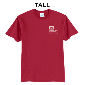 US Army Corps RI Tall Short Sleeve Tee-Red
