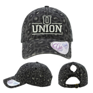 Union Tennis Infinity Her Women’s Garment-Washed Fashion Print Cap – Black Leopard