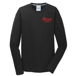 Union Tennis Men Long Sleeve Essential Blended Performance Tee-Black