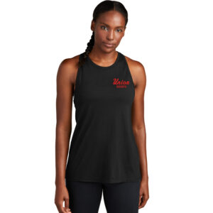 Union Tennis Sport-Tek Ladies PosiCharge Tri-Blend Wicking Tank-Black