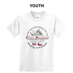 USS San Jacinto Youth Short Sleeve Tee-White
