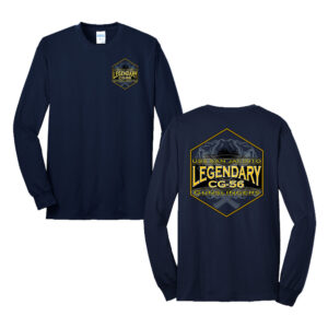 USS San Jacinto Unisex Cotton Long Sleeve Tee-navy
