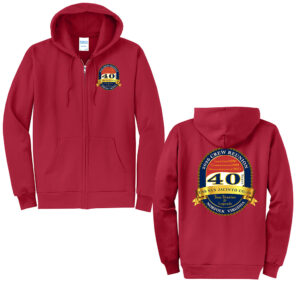 USS San Jacinto Unisex Classic Full-Zip Hooded Sweatshirt-Red