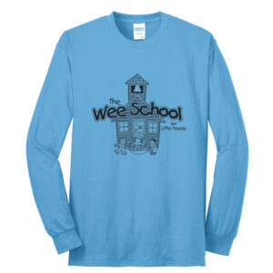 Wee School Unisex Cotton Long Sleeve Tee-Aquatic Blue