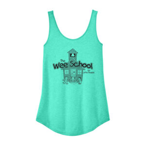 Wee School District Women’s Perfect Tri Relaxed Tank-Aqua Heather