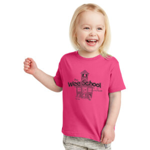 Wee School Toddler Unisex Fine Jersey Tee-Hot Pink