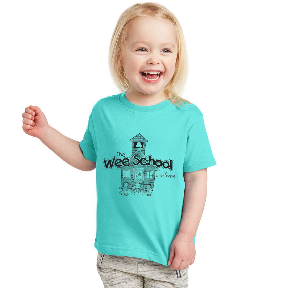 Wee School Toddler Unisex Fine Jersey Tee-Caribbean