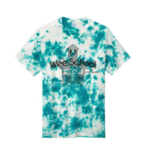 Wee School Unisex Crystal Tie-Dye Tee-Teal