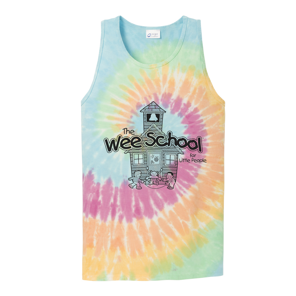 Wee School Port Company Tie Dye Tank Top Men-Pastel