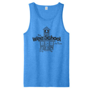 Wee School Allmade Unisex Tri-Blend Tank-Azure Blue