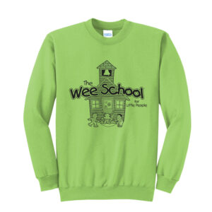 Wee School Unisex Fleece Crewneck Sweatshirt-Lime