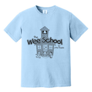 Wee School Unisex Comfort Color Heavyweight Ring Spun Tee-Hydrangea