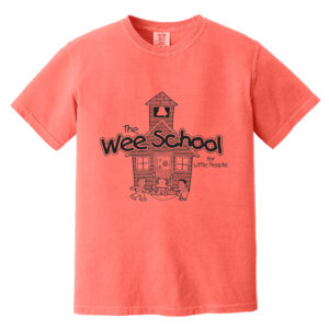 Wee School Unisex Comfort Color Heavyweight Ring Spun Tee-Neon Red Orange