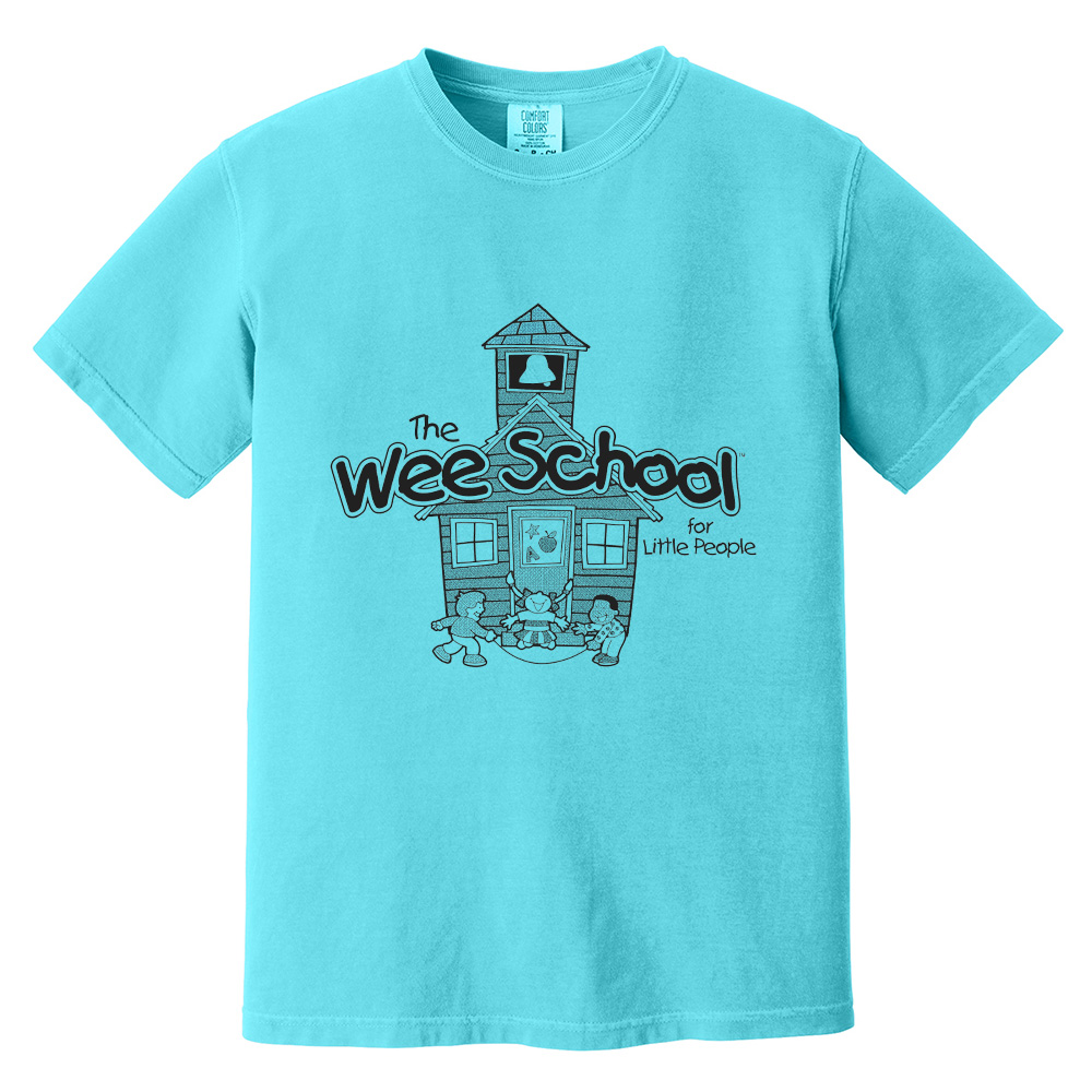 Wee School Unisex Comfort Color Heavyweight Ring Spun Tee-Lagoon