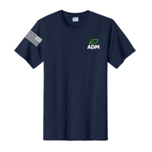 ADM BIO Unisex Short Sleeve Tee-Navy