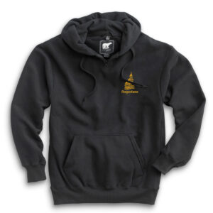 Augustana Maintenance White Bear Premium Heavyweight Pocket Hooded Sweatshirt with Zipper Men-Black (M, L, XL)
