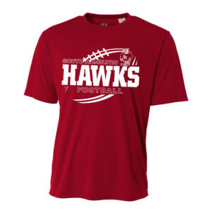 SH Hawks FB Adult Cooling Performance Tshirt-Cardinal