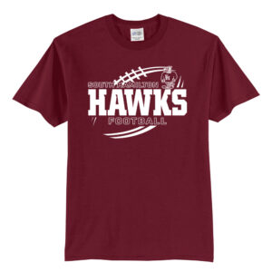SH Hawks FB Unisex Short Sleeve Tee-Cardinal