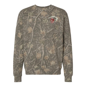 SH Hawks FB Independent Trading Co Unisex Heavyweight Crewneck Sweatshirt-Deadwood Camo