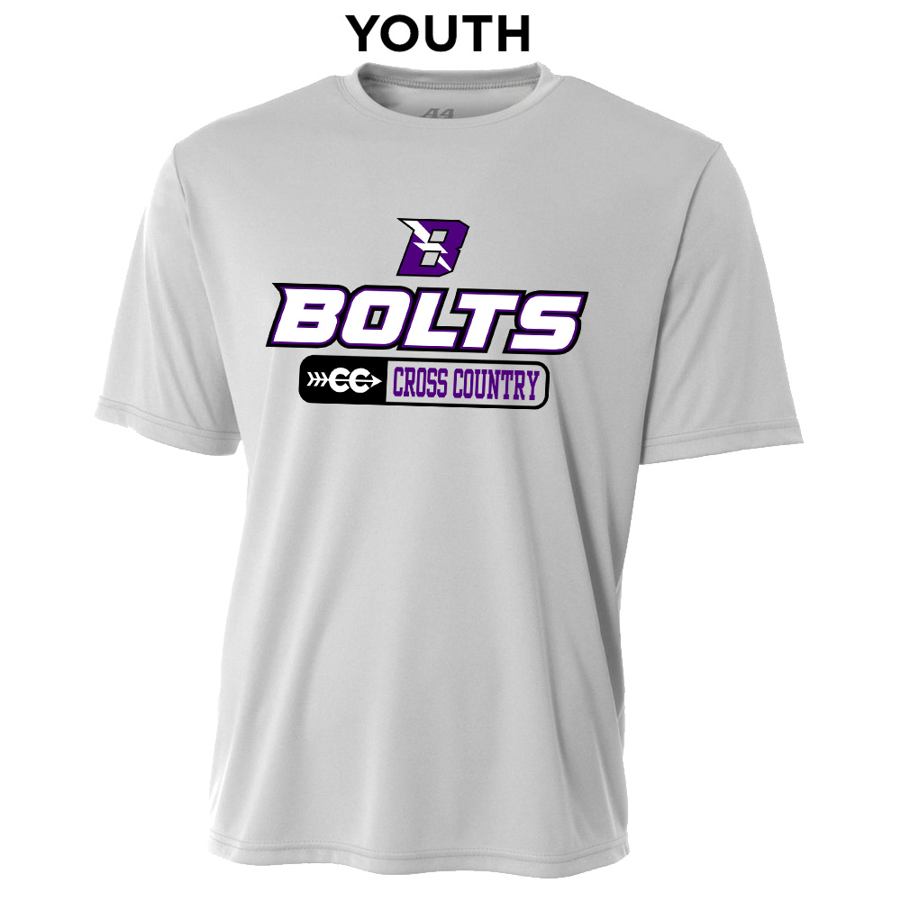 Baxter CC YOUTH Cooling Performance Tshirt-Silver