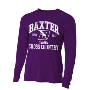 Baxter CC Adult Cooling Performance long sleeve Crew Tee-Purple