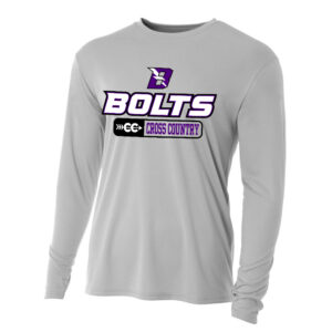Baxter CC Adult Cooling Performance long sleeve Crew Tee-Silver