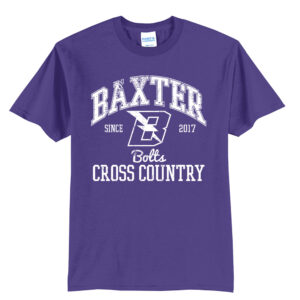 Baxter CC Unisex Short Sleeve Tee-Purple