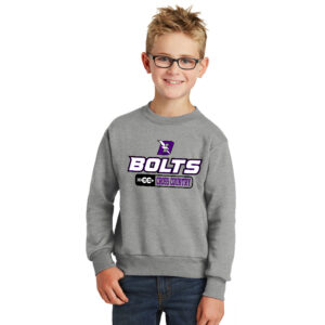 Baxter CC Youth Fleece Crewneck Sweatshirt-Athletic Heather